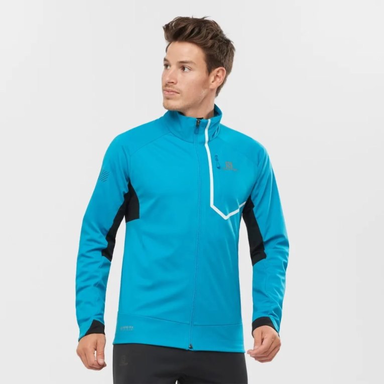 Salomon Gore Tex Infinium Windstopper Pro Bundy Panske Tyrkysové | SK 5ZSHLJ